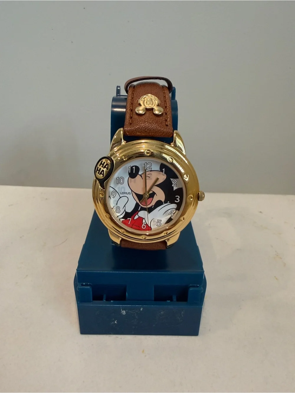 RARE Unworn Disney Lorus Talking Mickey Mouse Watch - Near Mint Condition